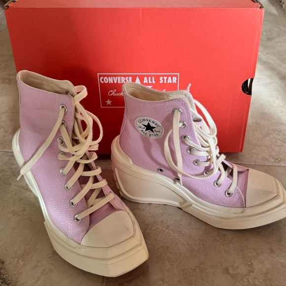 Converse Shoes - Converse Women's Lilac High-Top Platform Sneakers